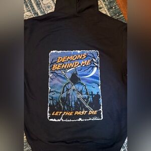 Demons Behind Me black hoodie